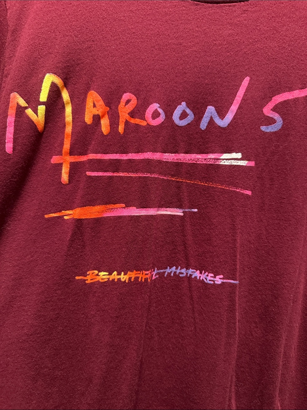 Maroon 5 'Beautiful Mistakes' Graphic Tee -
